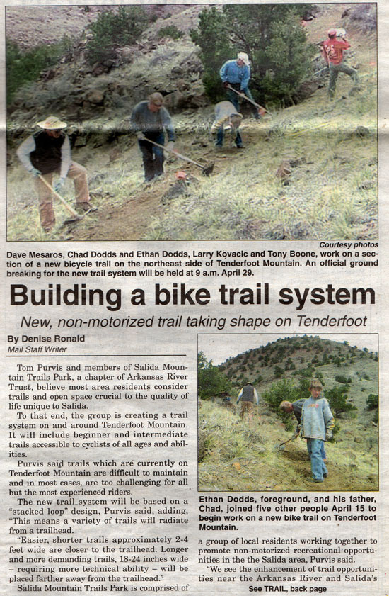 salida colorado mountain bike trails
